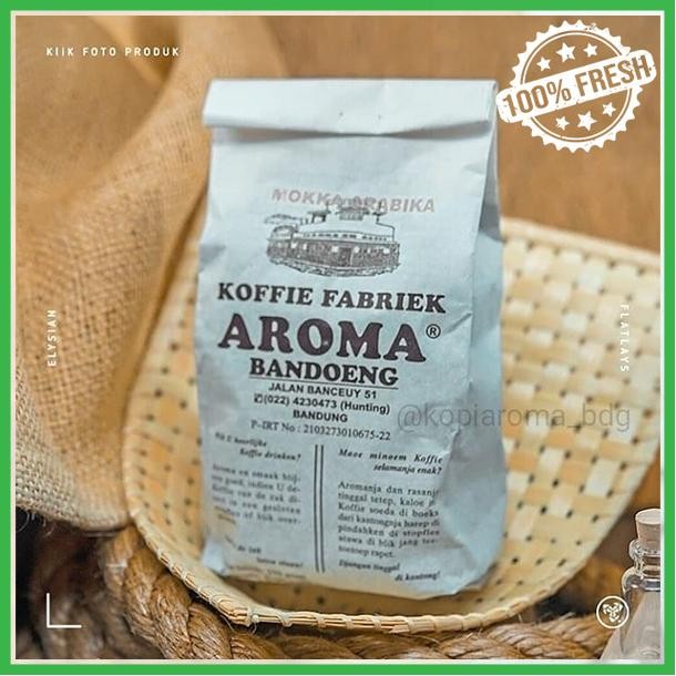 

KOPI AROMA BANDUNG 500Gr FRESH ASLI 100% ROBUSTA, MOKKA ARABIKA, MIX
