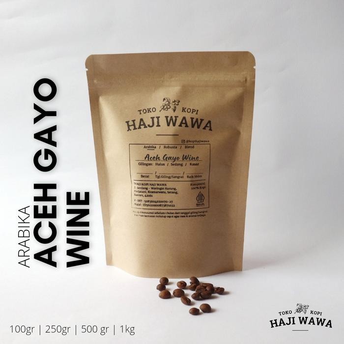 

ARABIKA ACEH GAYO WINE - Toko Kopi Haji Wawa - Kopi Bubuk, Biji Kopi