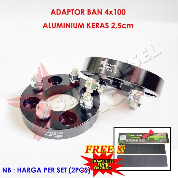 ADAPTOR VELG LOBANG 4 ADAPTOR 4X100 MOBIL HONDA CITY SUZUKI CIAZ 25mm