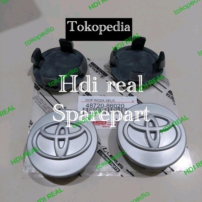 Tutup dop roda velg 1set Toyota Harrier 6.2cm Ori
