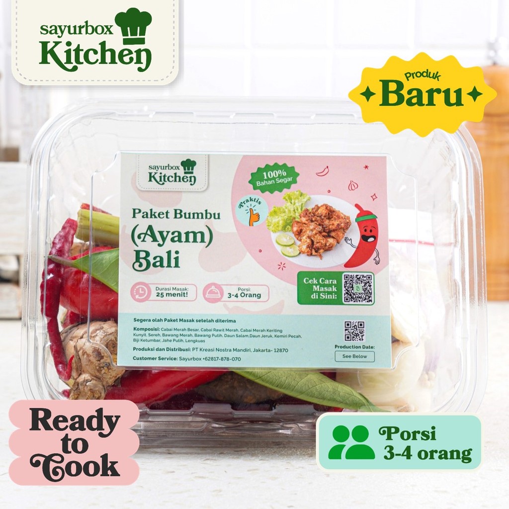 

Sayurbox Kitchen Paket Bumbu Bali 1 pack
