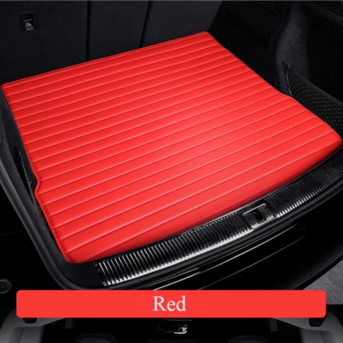 Striped Leather Custom Car Trunk Mat For Mazda 3 Bl Mazda 6 Cx30 Cx-5 Cx 9 Car Accessories Interior