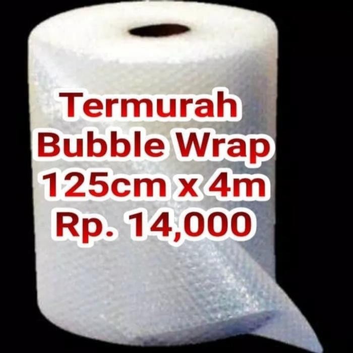 

Happy- bubble wrap hitam dan bening 125cm x 4m/Buble wrap