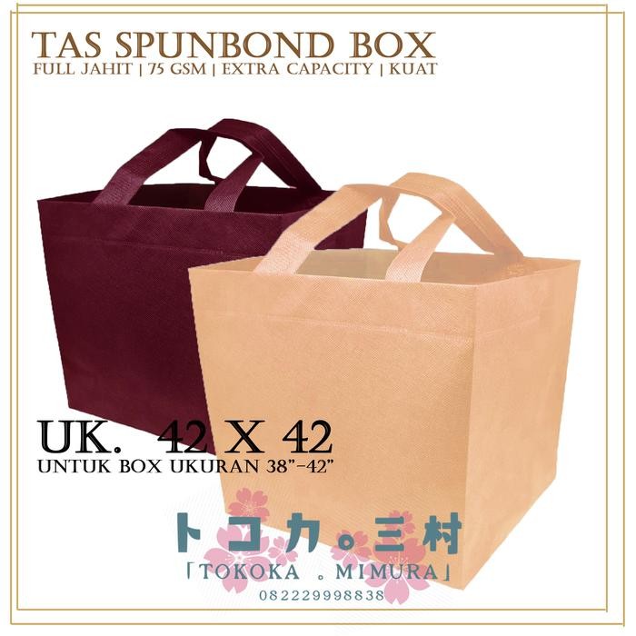 

Happy- [Premium] Tas Spunbond Box Kue dan Kotak Nasi 40 x 40 - Goodie Bag