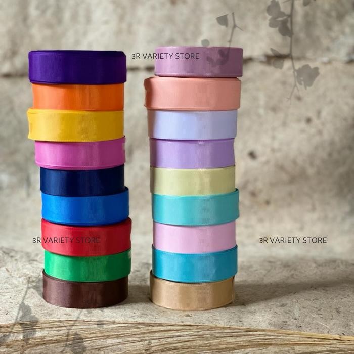 

Happy- Pita Grossgrain 1 inch 2.5 cm Ribbon 25 yard ( 22 meter ) - Termurah