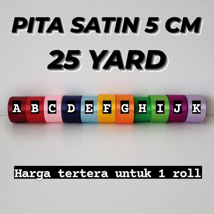 

Pesta- PITA SATIN 5 CM 2 INCH 25 YARD / PITA HAMPERS / PITA KADO