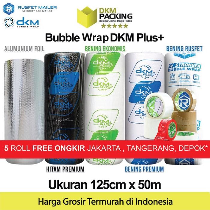 

gema.gemilang Plastik BubbleWrap 125cmx50m BUBBLE WRAP BERWARNA DKM PLUS MURAH ROLL