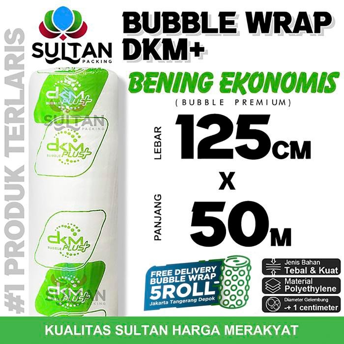 

Pesta- Plastik Bubble Wrap 125cm x 50m BENING DKMPLUS EKONOMIS TeRMURaH