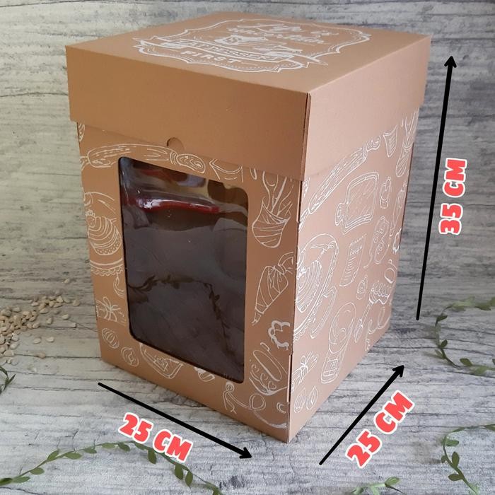 

Pesta- Tall cake box dus tinggi corrugated