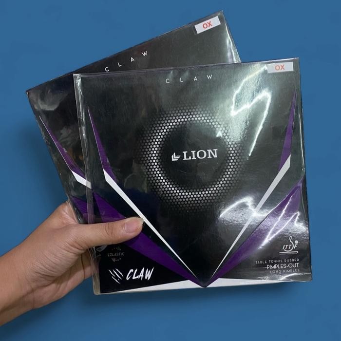 Karet Bat Bet Tenis Meja Pingpong Lion Claw Ox Bintik Panjang