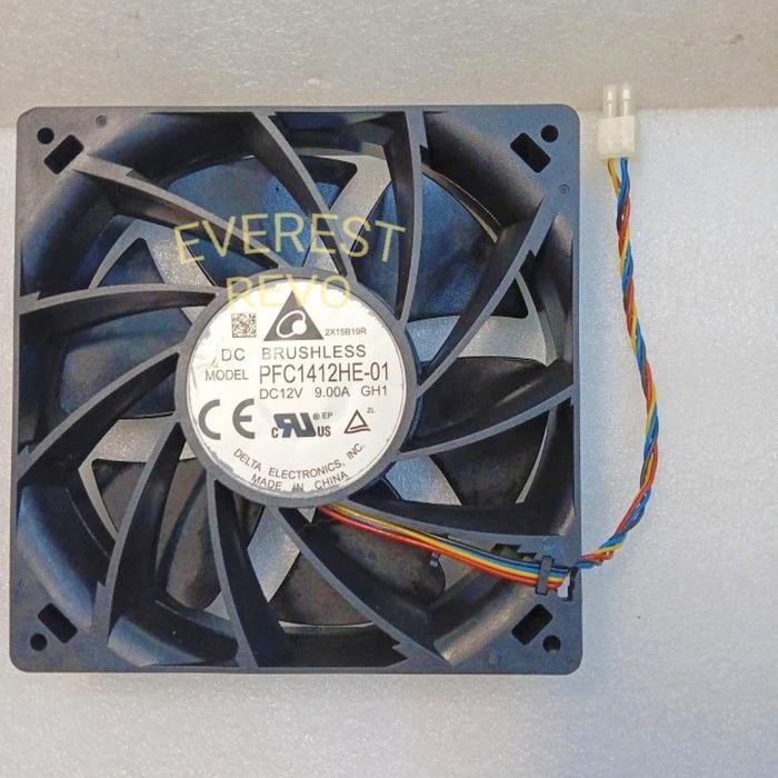 READY STOK fan DC 14x14 cm 12v/ kipas DC 12 vol 14 x 14 cm 9.0 amp