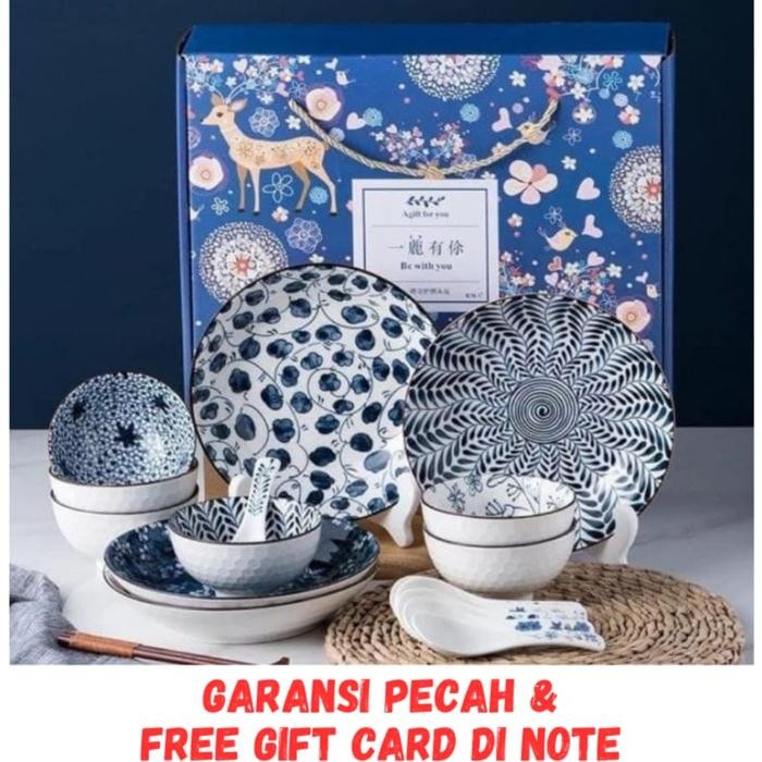 Hapnest- JAPANESE SET TABLEWARE / PIRING SET JEPANG / JAPANESE HAMPERS BOWL