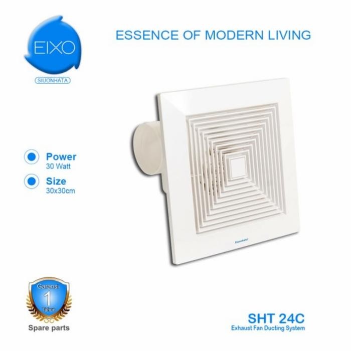 READY STOK Hexos Fan Plafon Kipas/Exhaust Fan Plafon Kipas Hisap 12 Inchi/30x30cm