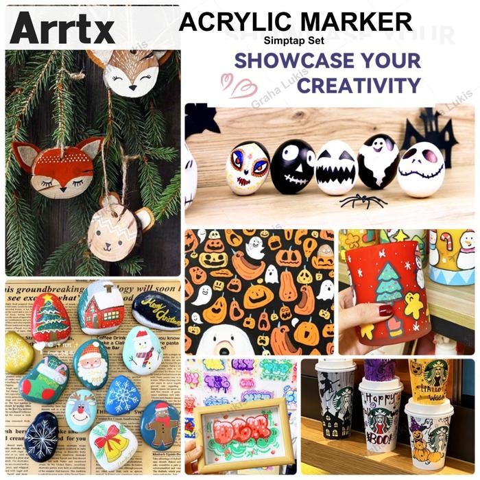 

ARRTX 24 / 48 COLORS SIMPTAP ACRYLIC MARKER SET17