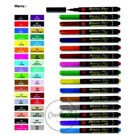 

SNOWMAN BRUSH PEN BRUSHPEN SPIDOL KALIGRAFI FULL SET 36 WARNA BM-1