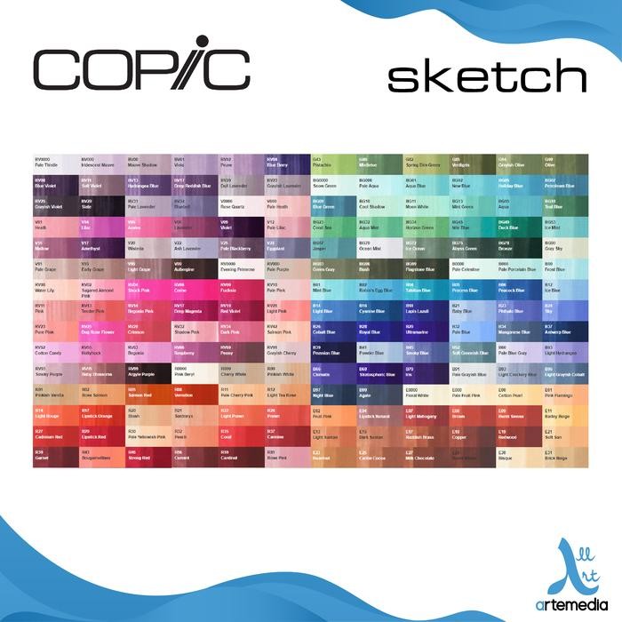 

COPIC SKETCH GRAPHIC MARKER ALCOHOL BASED DYE INK REFILLABLE