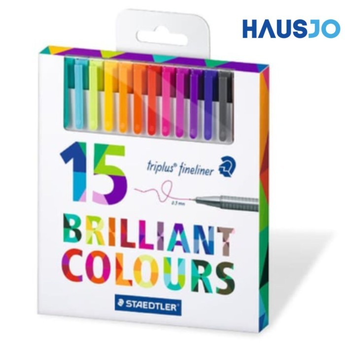 

STAEDTLER TRIPLUS FINELINER 15PCS COLORS