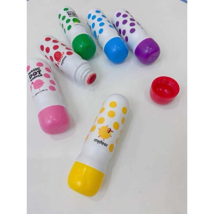 

MIDEER MAGIC DOT MARKER 12 MAINAN EDUKASI ANAK SPIDOL BULAT MENGGAMBAR