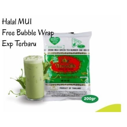 

Terlaris- Thai Tea Greentea Chatramue 200G Green Tea Bubuk Teh Hijau Matcha