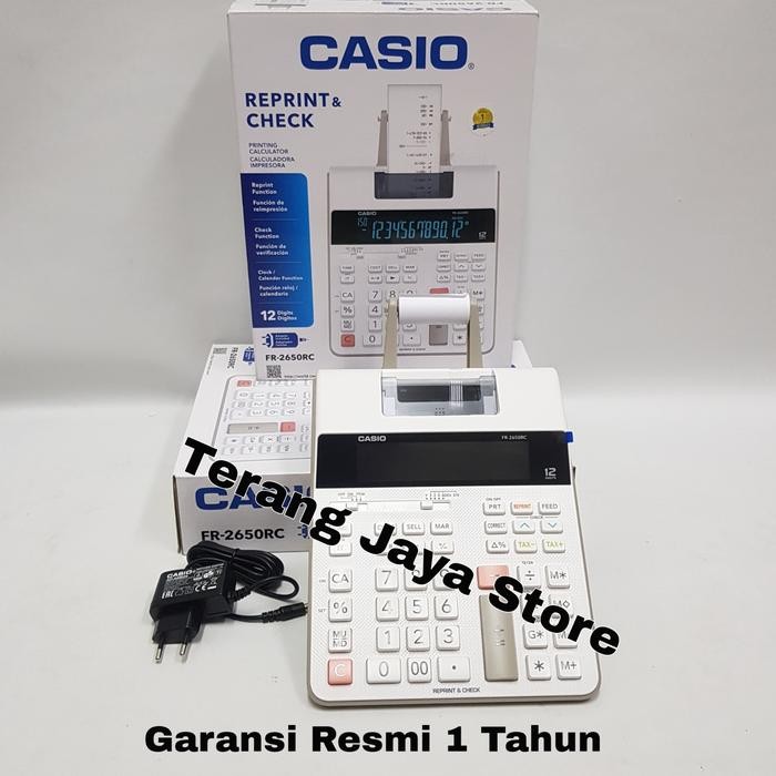 

Ready Kalkulator Casio Fr-2650Rc Printing Calculator Casio Fr2650Rc Kalkulator Kasir Printing Struk