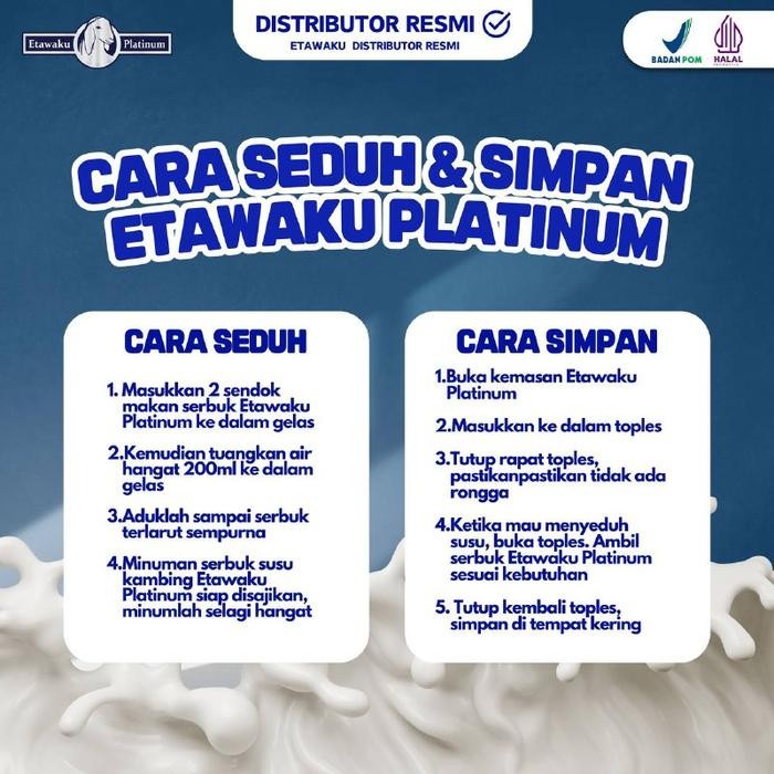 

BARANG TERLARIS Susu Etawaku Original 2 Box 200 gram BPOM HALAL DISTRIBUTOR RESMI [Bisa COD] Milk