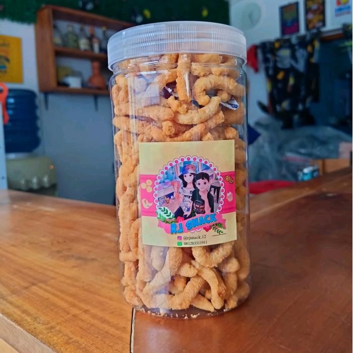 

BARANG TERLARIS Kue Ulat Keju Gurih Garing Premium Cheese Stick Keju Toples 220gr Powder
