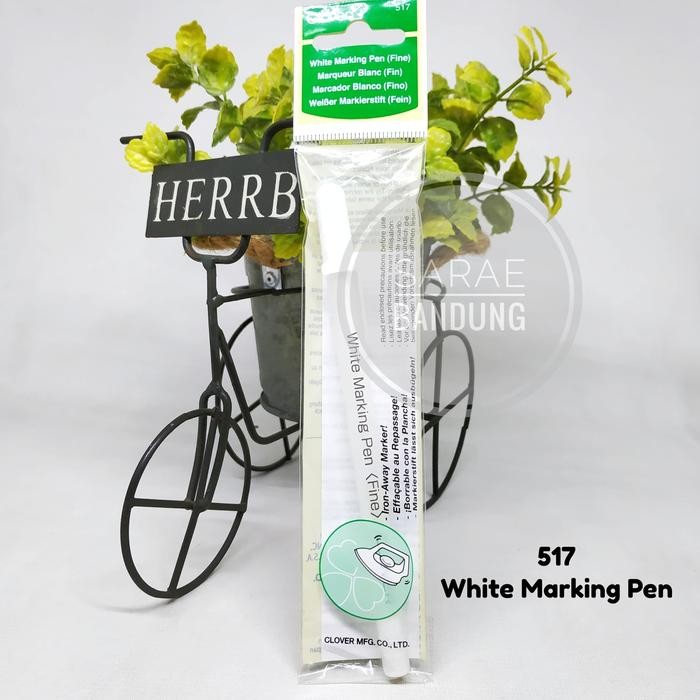 

CLOVER WHITE MARKING PEN (FINE)