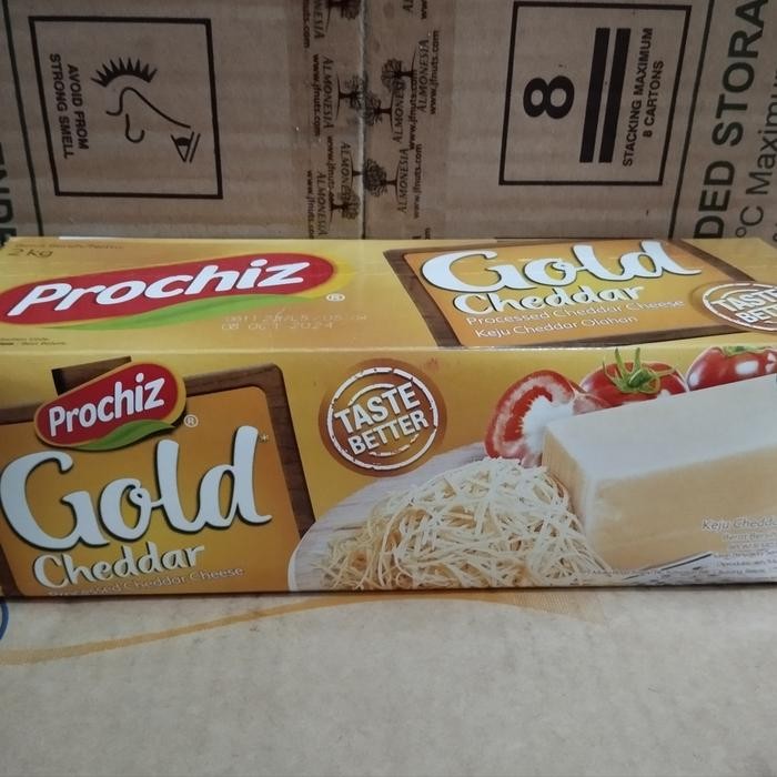 

BARANG TERLARIS Keju Cheddar Prochiz Gold 2kg