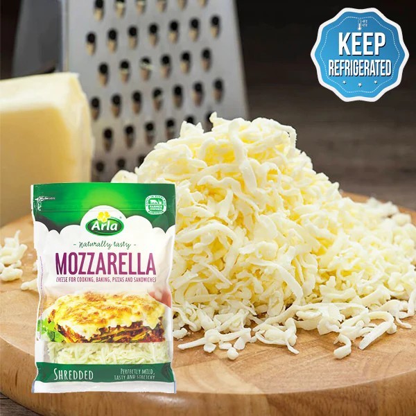 

BARANG TERLARIS ARLA - Mozzarella Chese Shredded 175 Gr / Keju Mozzarella Parut