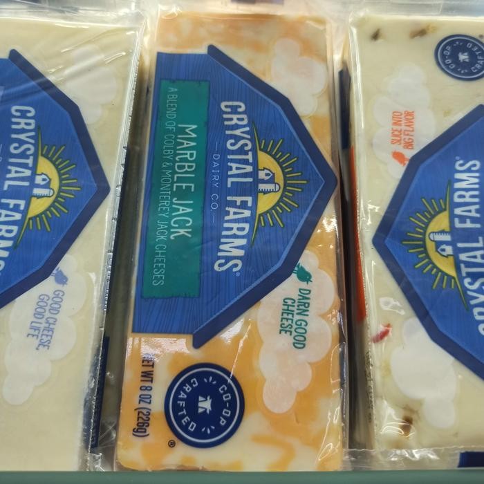 

BARANG TERLARIS crystal farms marble jack chunk cheese 226gr