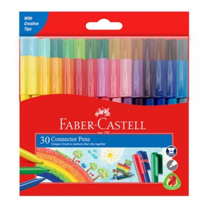 

CONNECTOR PEN FABER CASTELL 30 COLOR