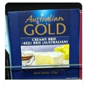 

BARANG TERLARIS australian gold creamy brie 115 gr/keju brie