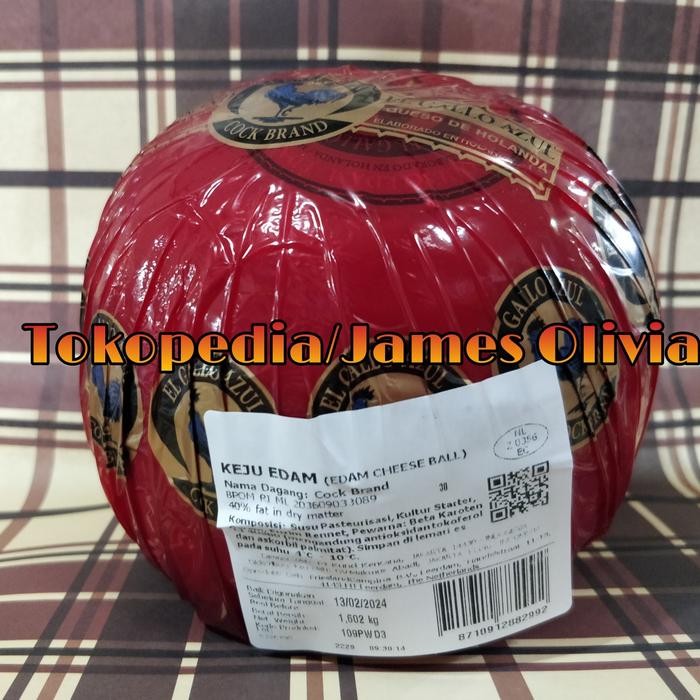 

BARANG TERLARIS Keju Edam Ayam Mas Emas 200 gram