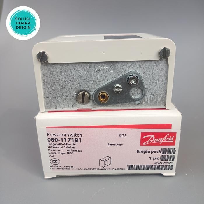 PRESSURE SWITCH KP5 AUTO HIGH DANFOSS KP 5 ( 060 117191 ), PRESSURE SWITCH KP5 MANUAL HIGH DANFOSS