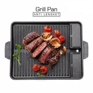 Korean Grill Pan Anti Lengket / Alat Panggang Grill Pan / Barberque Grill Pan Yakiniku Korean Grill