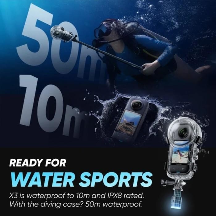 Invisible Dive Case Diving Waterproof Invisible Untuk Insta 360 X3