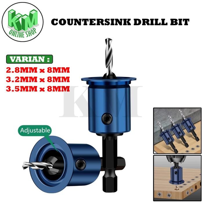 Mata Bor Hole Saw Alat Sembunyikan Sekrup ke Dalam Mata Bor Alat Limited Countersink Bit