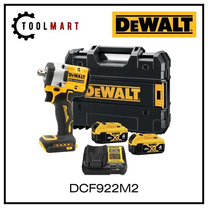 Cordless Brushless Impact Wrench / Mesin Pembuka Baut Baterai DeWalt Atomic DCF922M2 DCF922 DCF 922