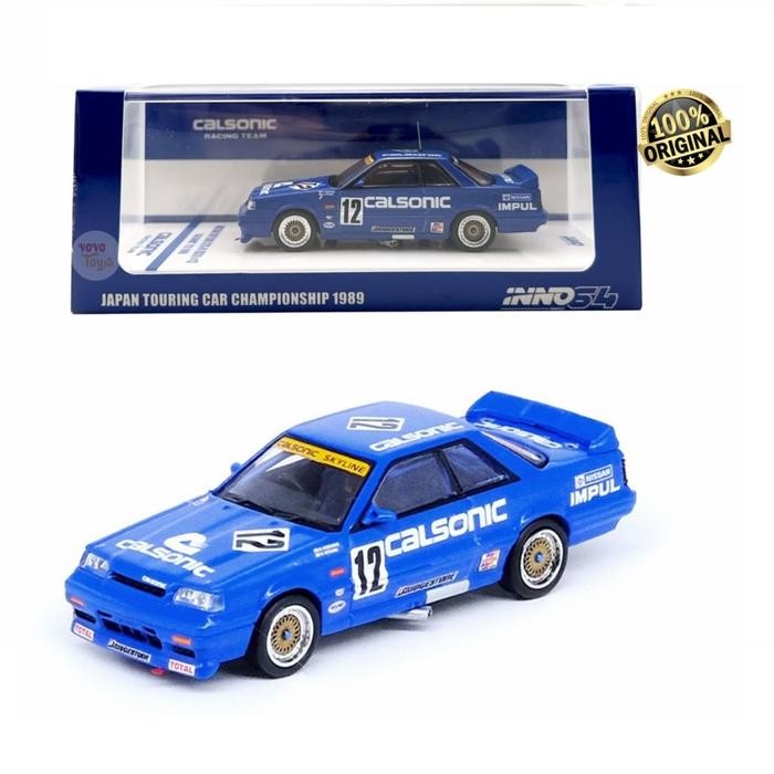 IN64-R31-CA12 INNO64 NISSAN SKYLINE GTS-R (R31) #12 CALSONIC TC 1989 Diecast 1/64