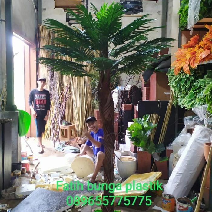 POHON PALEM ARTIFICIAL/POHON KURMA/POHON PLASTIK/BUNGA PLASTIK/2 METER
