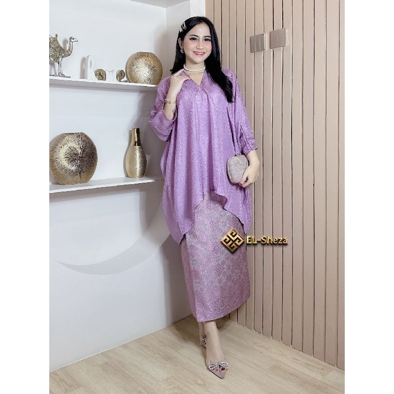BLUOSE KAFTAN TUNIK VISCOS ARUNA SATU SET ROK LILIT SONGKET terbaru