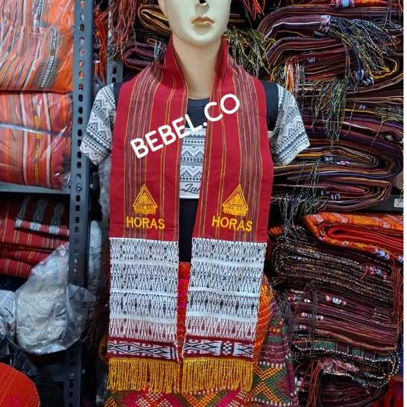Makmur_55 Stola Pucca Bordir Horas /Stola Ulos Batak