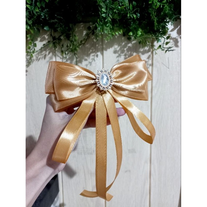 Glamourgemss Pita Brooch // Korean Ribbon Brooch // Pita Baju