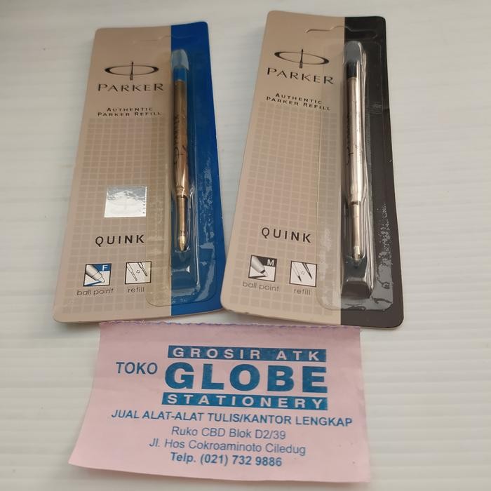 

Authentic Parker Refil (Refil Pen Parker Ball Paint M 1.0,Dan F 0.8Mm)