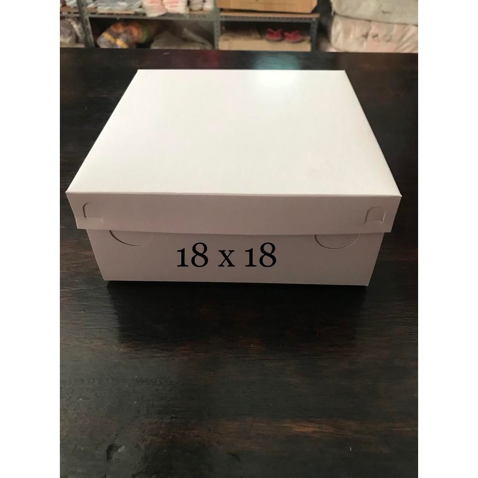 Dus nasi /kotak nasi Polos tebal 18x18
