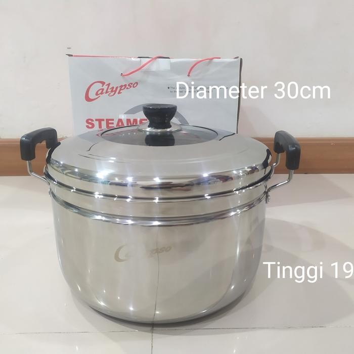 Panci steamer stainless dandang Calypso ukuran 30cm