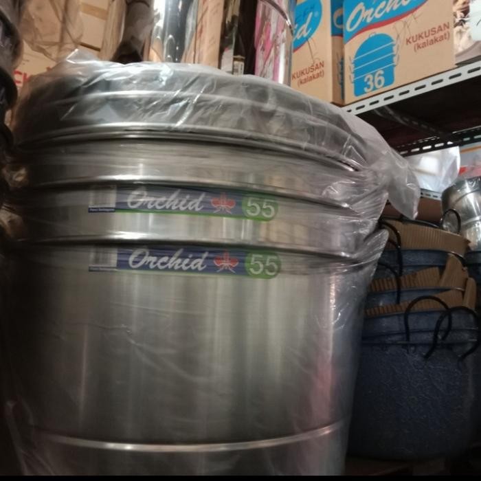 panci orchid 55/langseng jumbo/dandang kukus besar