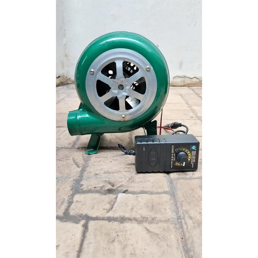 MAXPUMP Blower Mini BBQ 1 Set Blower 12V 220V Speed Control Fan Mini Keong Blower Electric Turbo Fan