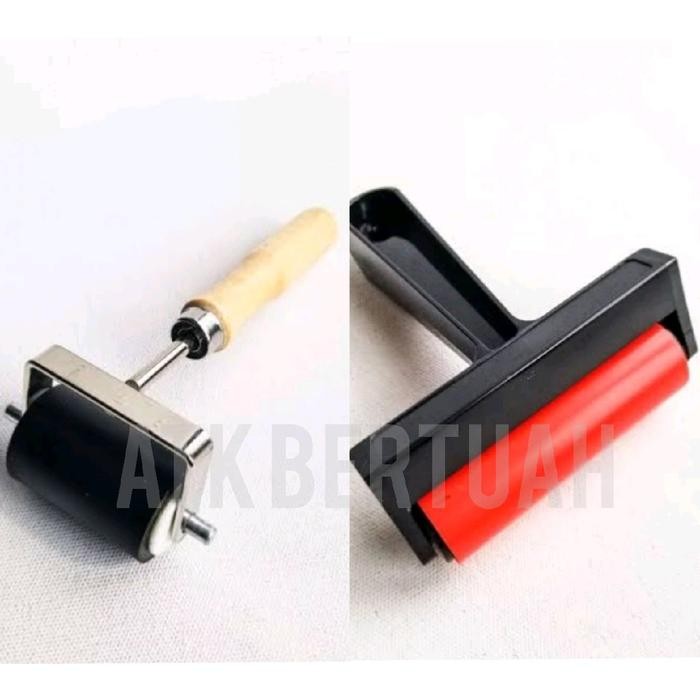

Relief Painting Lino Roller Rubber Brayer Canvas Roll Kuas Karet Lukis