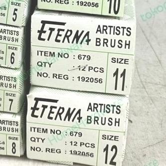 

Satu Lusin Kuas Lukis Eterna 679 No11-12 @ 1 Kotak